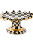Courtly Ceramic Fluted Cake Stand