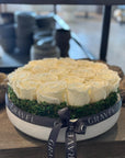 The Angel - 25 White Tibet Roses and Preserved Moss