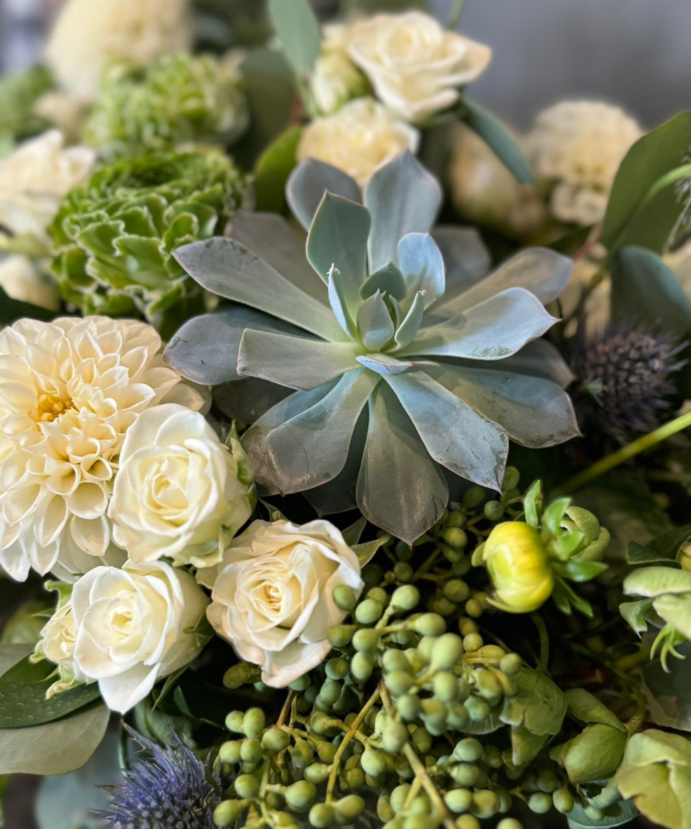 The Hydra - White Dahilas and Roses
