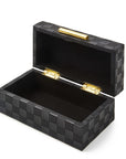 Black Faux Leather Box
