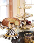 Courtly Ceramic Fluted Cake Stand