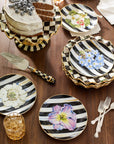 Courtly Ceramic Fluted Cake Stand