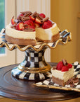 Courtly Ceramic Fluted Cake Stand