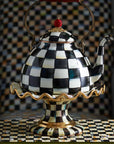Courtly Ceramic Fluted Cake Stand