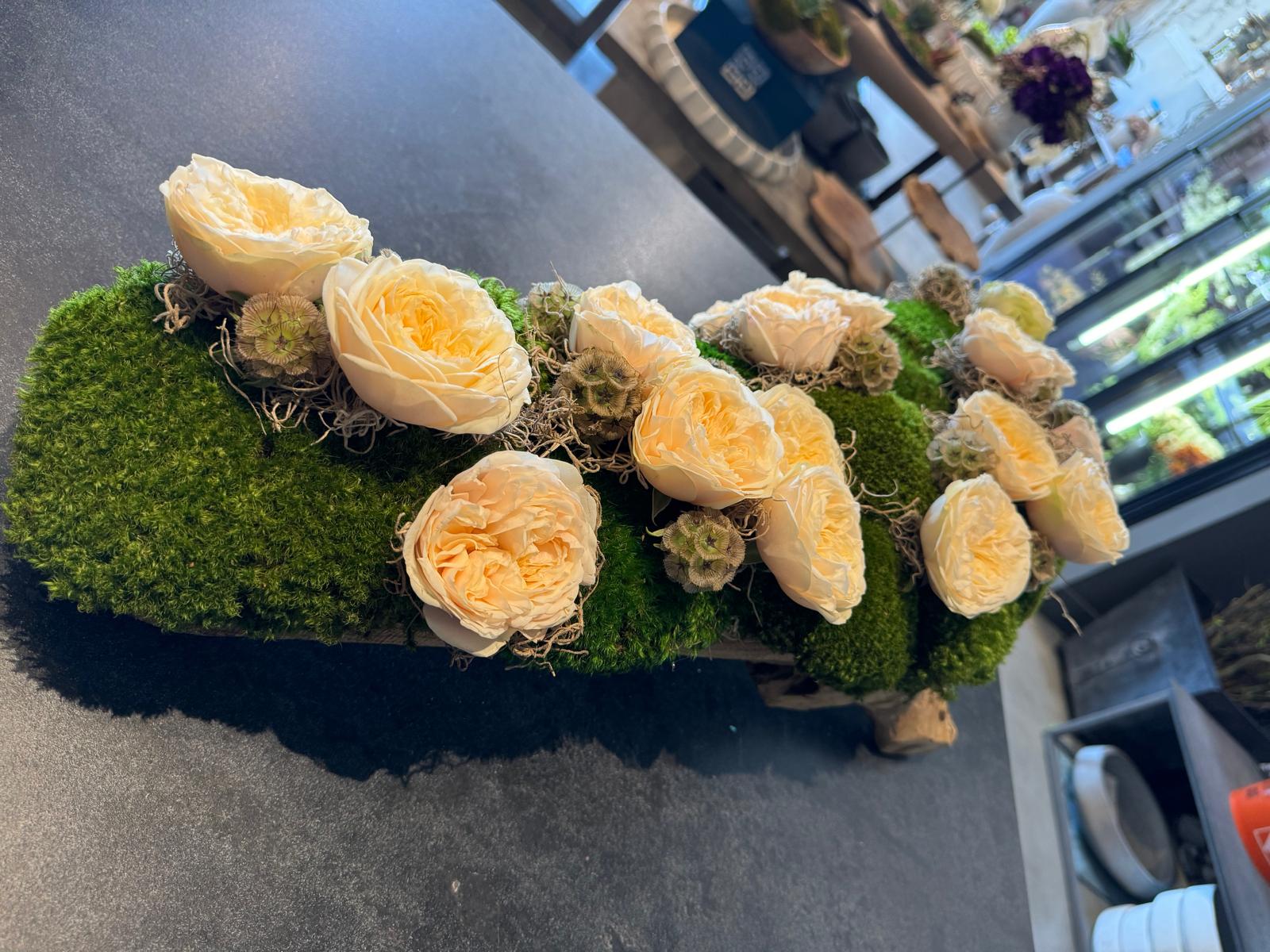 The Garden Rose Wood Log