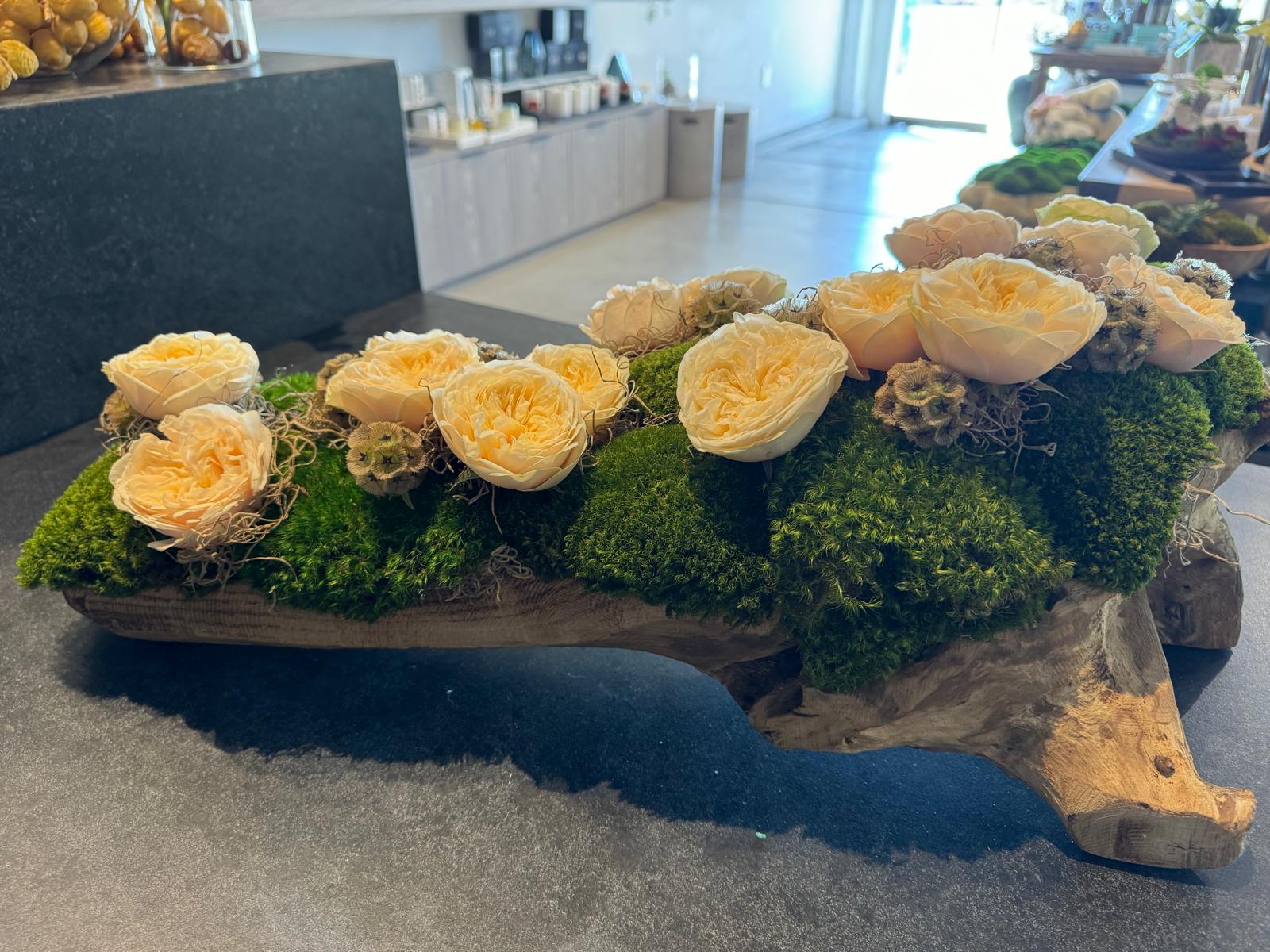 The Garden Rose Wood Log