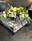 Wedding Gift Baskets Traditional Armenian Sini With Flowers, Cognac, Shoes
