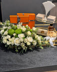 Wedding Gift Baskets Traditional Armenian Sini With Flowers, Jewelry, Gifts