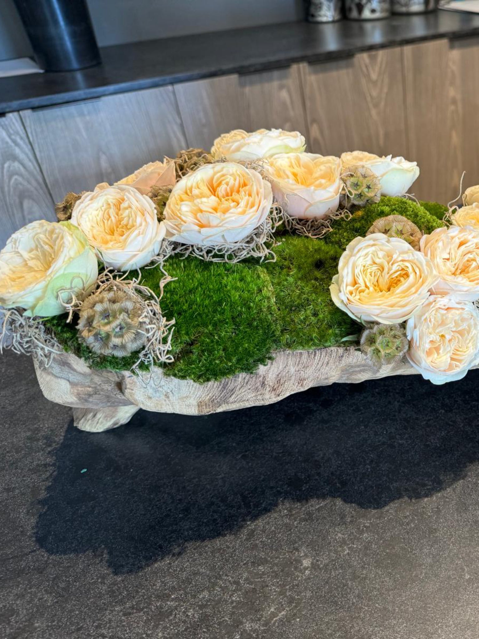 The Garden Rose Wood Log
