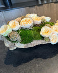 The Garden Rose Wood Log