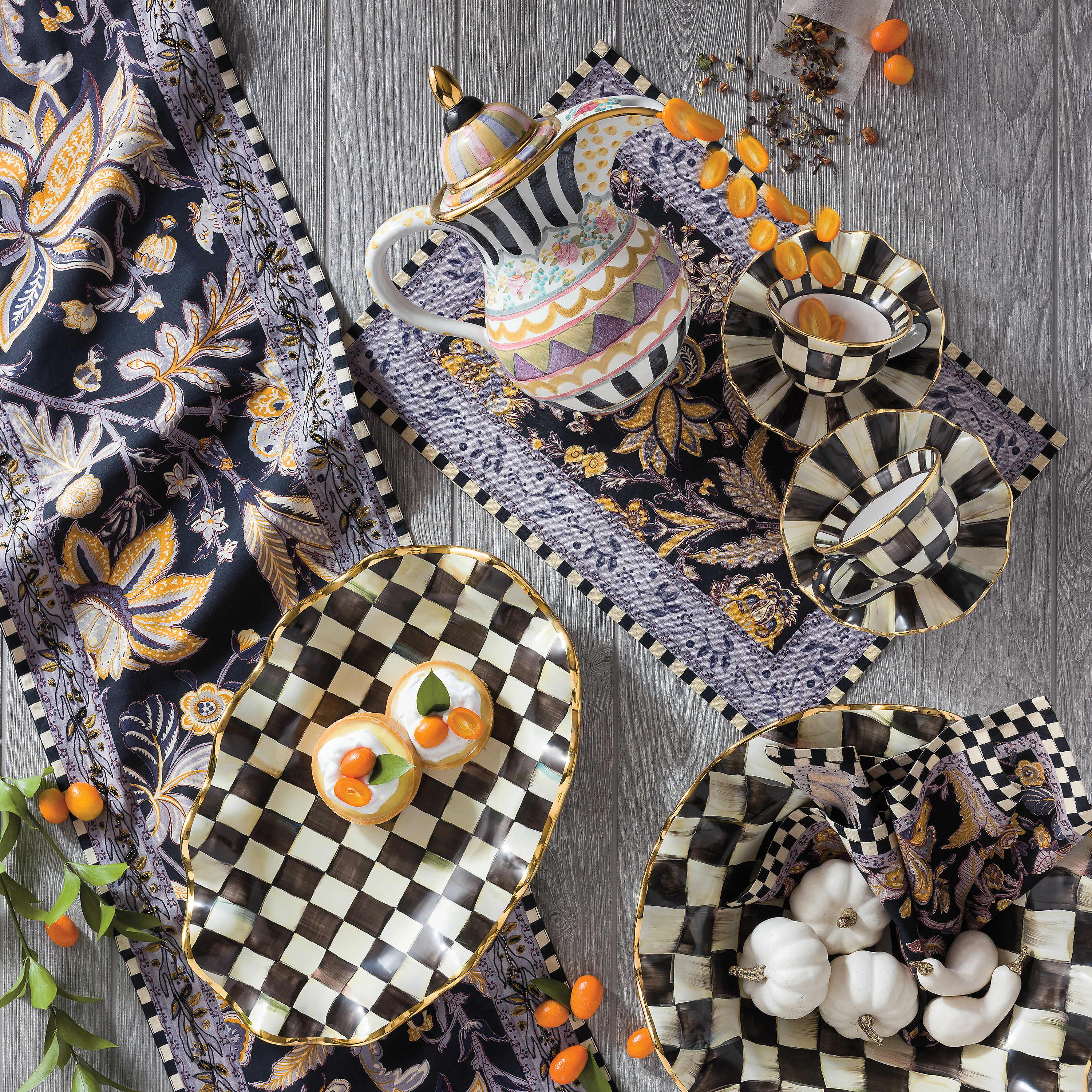 Courtly Ceramic Serving Platter