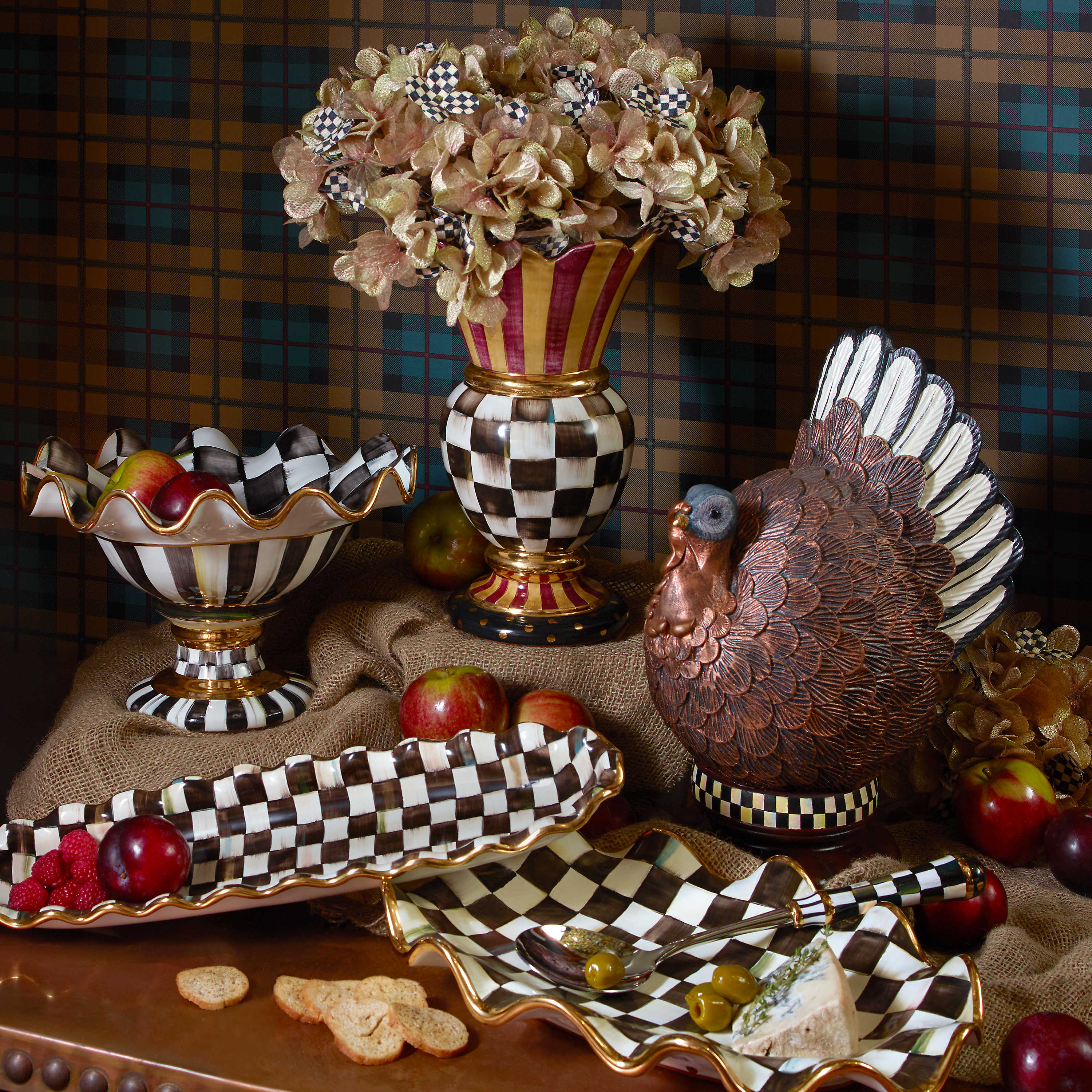 Courtly Ceramic Serving Platter