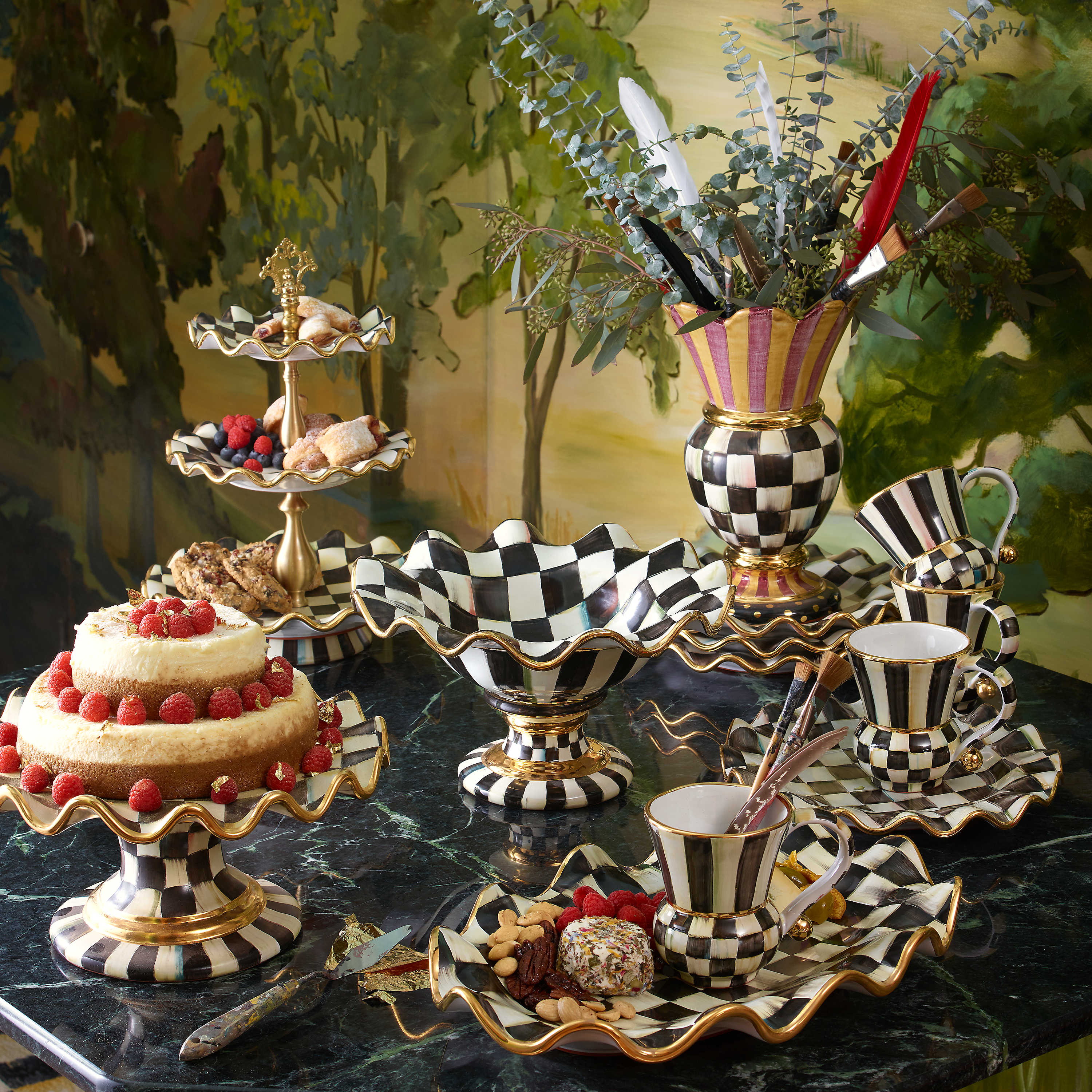 Courtly Ceramic Serving Platter