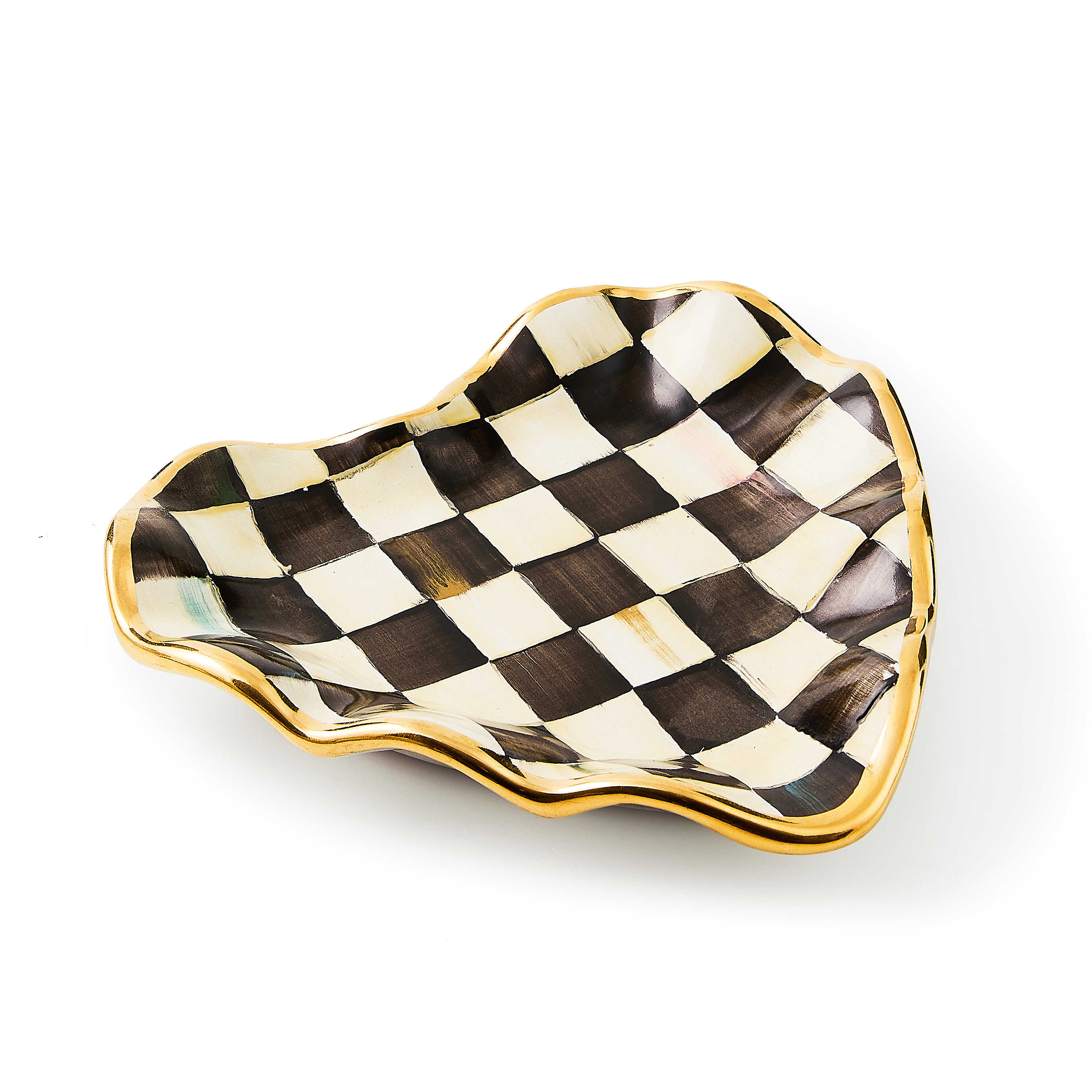 Courtly Fluted Heart Plate