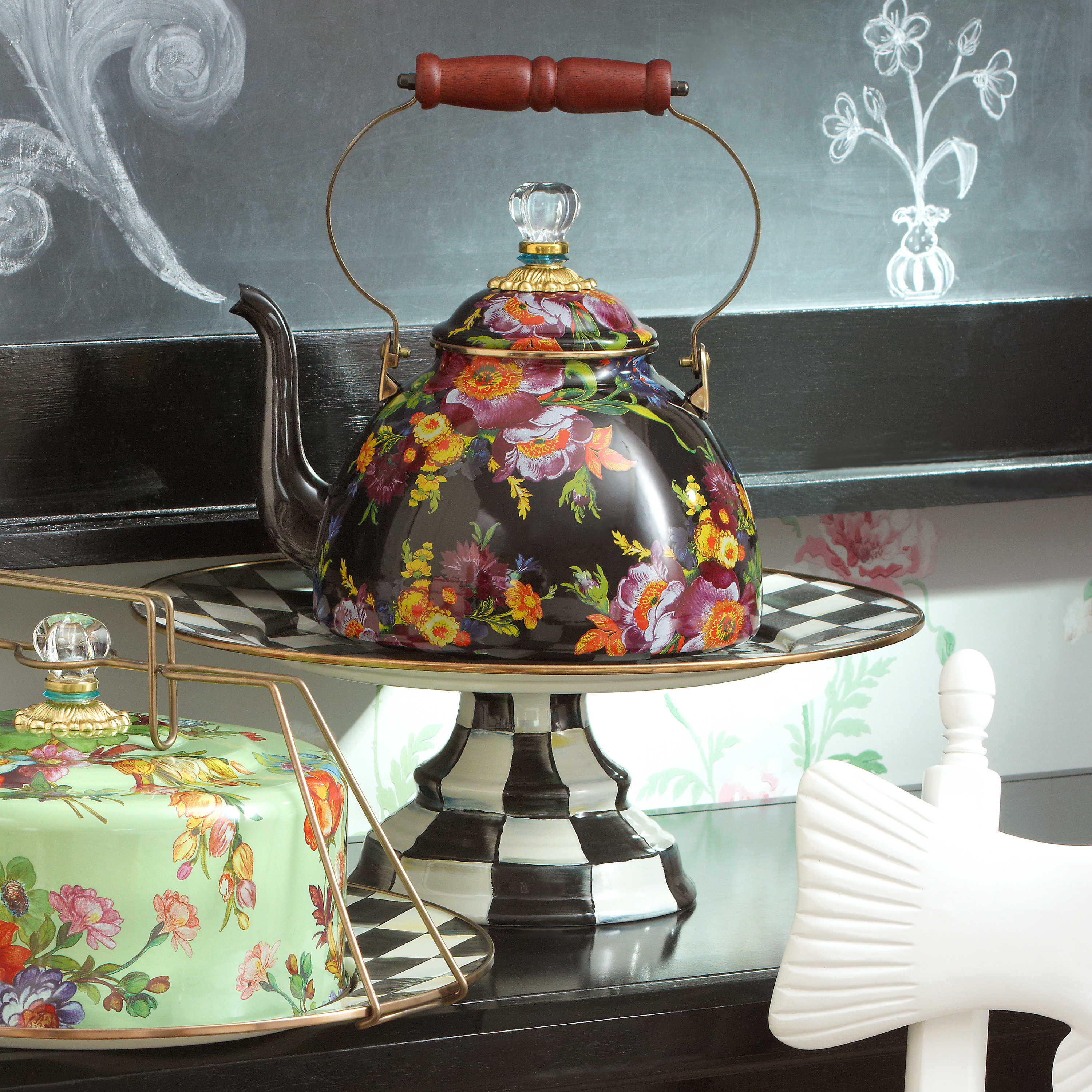 Courtly Large Pedastal Platter