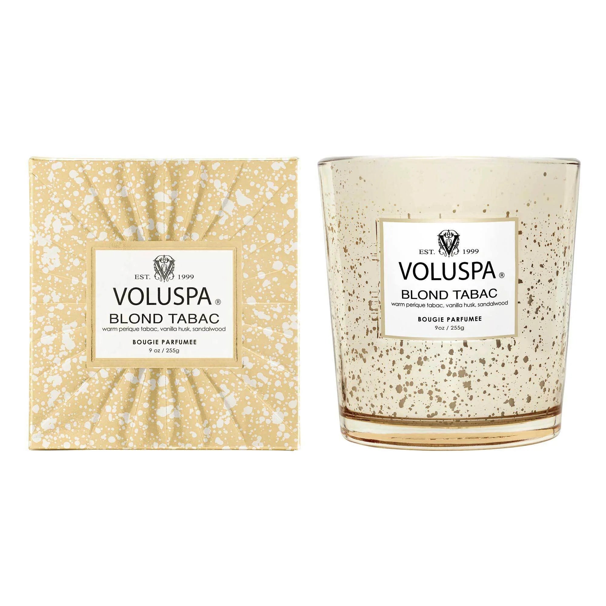 Voluspa Blond Tabac Classic Speckle Candle