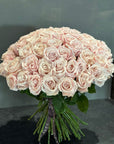 Hand - tied Bouquet of Pink Roses