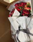 Red Roses, Tulips, and Agonis Bouquet - Nationwide Shipping