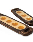 Hymaleyan Trading Post Small Wooden Candle Tray GRAPEFRUIT PINE