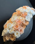 Cream and White Preserved Roses Floral Arrangement