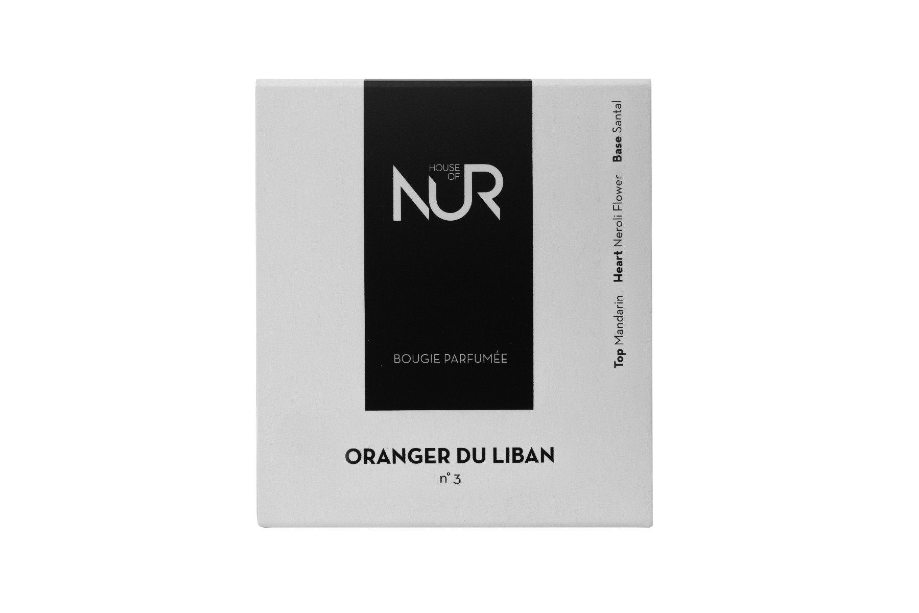 House of Nur - Candle Oranger Du Liban No. 3 with Graphic