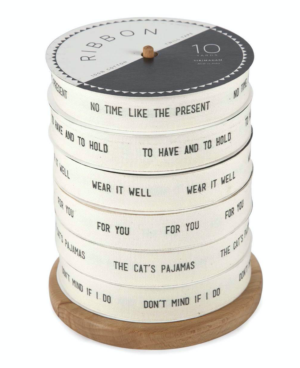No Time Like The Present Ribbon 10 yds