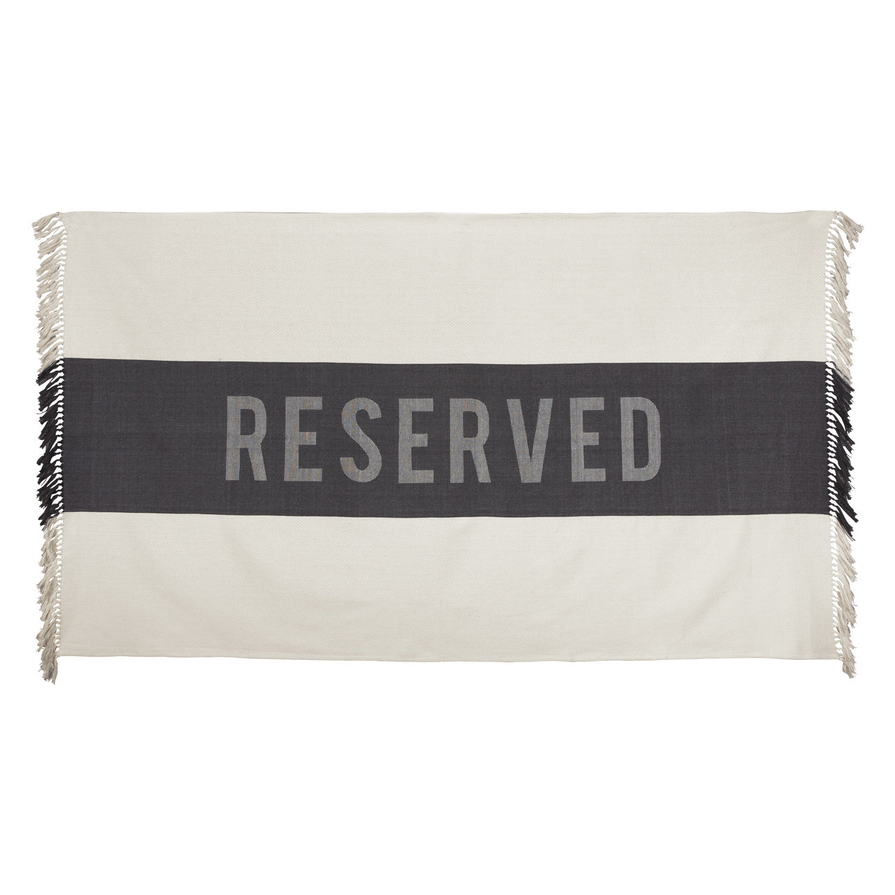 Beach Towels Oversized I Cotton Beach Towel — &quot;Reserved&quot;